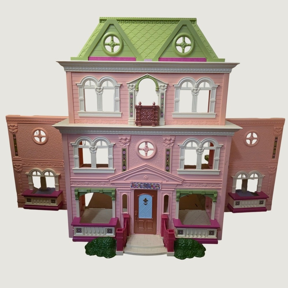Fisher Price Loving Family Grand Mansion Huge! Pink Needs Cleaning